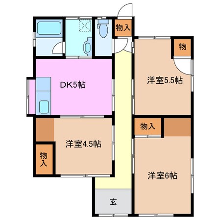 岩渕3丁目M様借家の物件間取画像